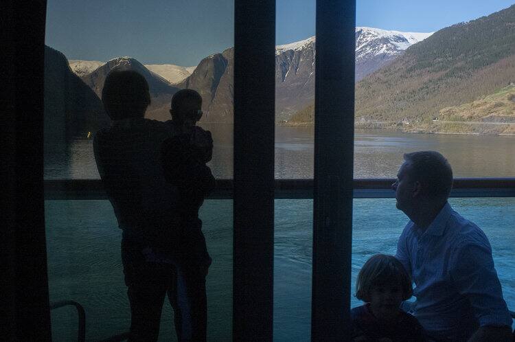 View of Norwegian Fjords from Balcony Stateroom